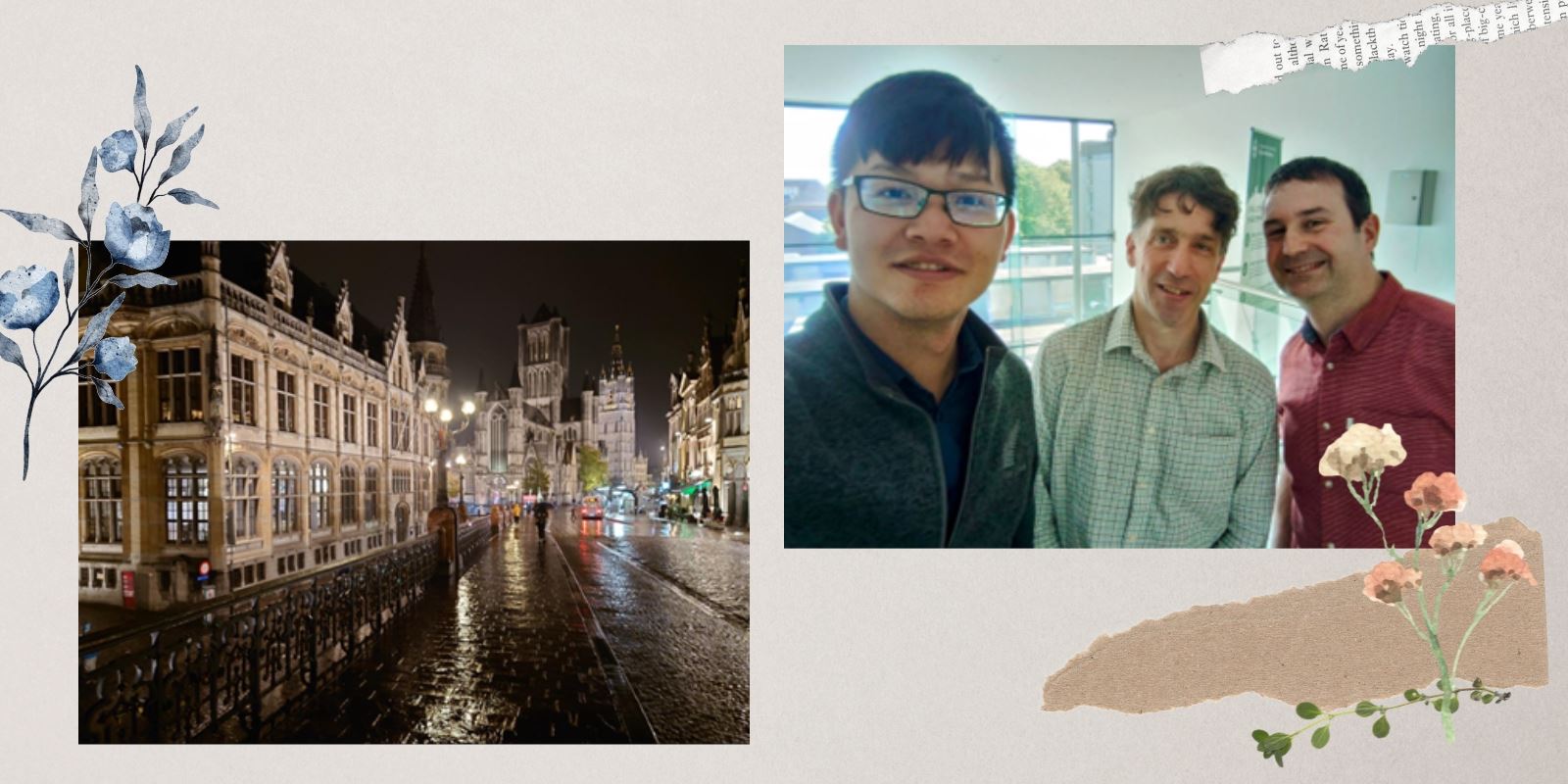 許涵舜學人與教授及同學的合照